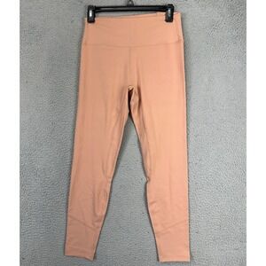 Hydro High Rise Leggings Womens Large Peach‎ Pull On Stretch Yoga Exercise NEW